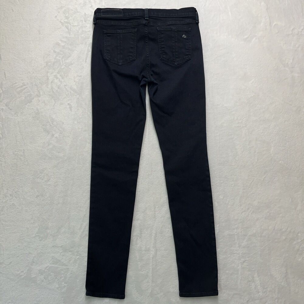 Rag & Bone Jeans Women’s 27 Denim Cate Mid-rise Skinny COAL Block Dark Wash USA - Picture 8 of 8